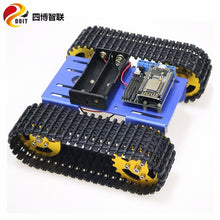 SZDOIT NodeMCU Control T101 Metal RC Robot Tank Chassis Kit WIFI Control Tracked Vehicle 12V High Torque Motors DIY for Android