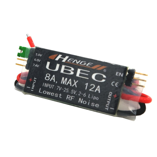 HENGE 8A UBEC Output 5V / 6V 6A / 8A Max 12A Inport 7V-25.5V 2-6S Lipo / 6-16 cell Ni-Mh Input Switch Mode BEC for RC Quadcopter