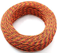 5M 16 feet 22AWG 26awg 30/60 Core 3 way Twist Servo Extension Cable JR Futaba Twisted Wire Lead For RC Airplane Accessories