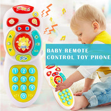 Hot Selling Baby Simulation TV Remote Control Mobile Phone Toy Kids Educational Music Learning Toy