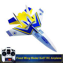 Fixed Wing Model Su27 RC Airplane With Microzone MC6C Transmitter with Receiver and Structure Parts For DIY RC Aircraft