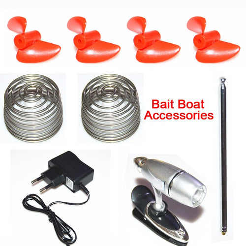 Origial Fishing Bait Boat Spare Parts Remote Control Antenna EU Plug Adapter Replacement Float Tube Propellers Protect Spring