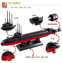 Compatible Legoed military submarine sets ship boat Aircraft Carrier warship model Building kits Blocks bricks Child kid toys