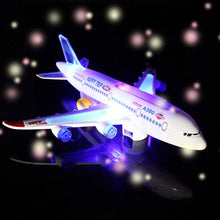 Kids Glider Plane Toys Electric Music Light Automatic Steering Plane Passenger Aircraft Airplane Model Toy Kid Outdoor Toy Games