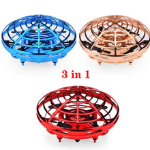 Mini Flying UFO RC drone Infraed Hand Sensing Helicopter Anti-collision Aircraft Flayaball Induction Quadcopter dron Kids Toys