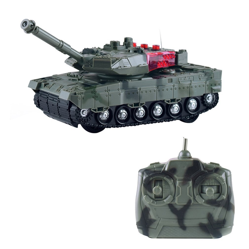 High Simulation Electric RC Tank 4 Channels Remote Control Battle Tanks Model Toys For Boys Children Christmas Gift