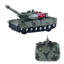 High Simulation Electric RC Tank 4 Channels Remote Control Battle Tanks Model Toys For Boys Children Christmas Gift
