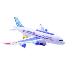 Kids Glider Plane Toys Electric Music Light Automatic Steering Plane Passenger Aircraft Airplane Model Toy Kid Outdoor Toy Games