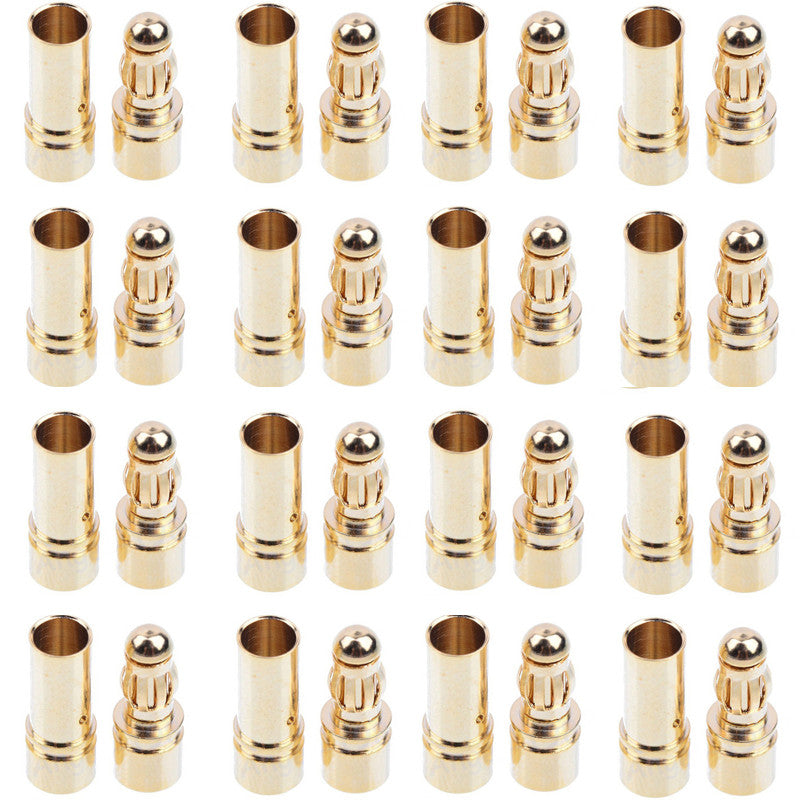 20/40pcs 3.5mm 4mm 5.5mm Gold Bullet Banana Connector Plug For RC FPV Racing Drone Quadcopter ESC Battery Motor