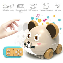 1/32 2 In1 4CH Smart RC Robot Cat Follow Obstacle Avoidance Mouse Pet Owl Robot Remote Control Music Interaction Toys for Kids