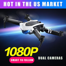 XYCQ S7 Quadcopter Drone with Camera Live Video, WiFi FPV Quadcopter with 110° Wide-Angle 1080P HD Camera Foldable Drone RTF