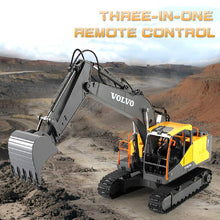 E568 Alloy Excavator 1:16 Rc Alloy Excavator 17ch Big Rc Trucks Simulation Excavator Remote Control Vehicle Toys For Boys