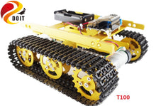 SZDOIT WiFi Control T100 Metal Tank Chassis+ ESP8266 Development Board Kit Smart Crawler RC Robot Motor Encoder DIY For Arduino