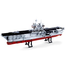 Navy Battle Ship Aircrafted Carrier Compatible Legoed ruiser Military Submarine Naval Destroyer Warship Model Building Block Toy