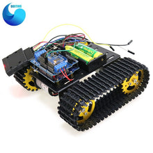 Joystick Control Smart Robot Tank Chassis for PS2 with Dual DC 12V Motor+Control Board+Motor Driver Board for DIY Project T101