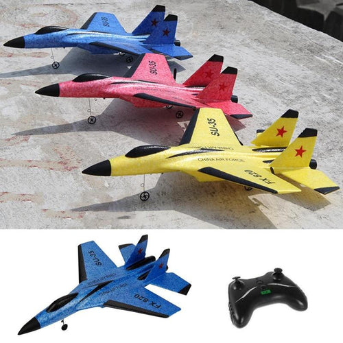 RC Plane Toy FX-820 2.4G 2CH SU-35 Outdoor RTF Radio Remote Control Airplane Toy Glider Airplane Model For Children Gifts