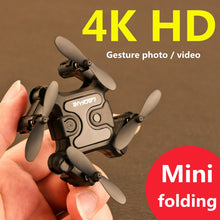 Mini Drone with Camera HD Foldable Drones One-Key Return FPV Quadcopter Follow Me RC Helicopter Quadrocopter Kid's Toys
