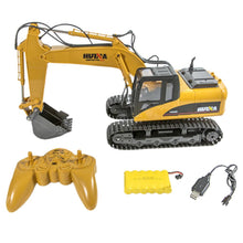 RCtown HuiNa Toys 1550 15Channel 2.4G 1/14 RC Car 680 Degree Rotation Metal Excavator Cool Sound/Light Effect Truck