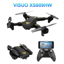 VISUO XS809HW WIFI FPV With Wide Angle HD Camera High Hold Mode Foldable Arm RC Drone Quadcopter RTF Helicopter