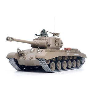 1:16 American Pershing M26 Heavy Tank 2.4G Remote Control Model Military Tank With Sound Smoke Shooting Effect Basic/Upgraded
