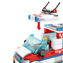 Toys For Children Series City Ambulance Model Kit Compatible Legoing Diy Assembled Educational Building Blocks Brick Kids O06