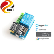 DoHome Voice Remote Control Wifi Socket Switch Smart Plug Relay+ESP-01S Wifi Module Support Siri (No Apple MFI)/Google Assistant