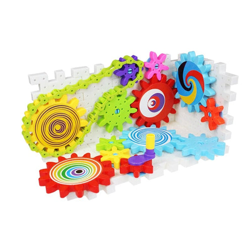 96pcs Plastic Whirl Gear Chain Blocks Assembling Model Building Kits Toys Butterfly Gifts for Kids Children