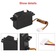 OCDAY 25g Plastic Gear Servo 4.8-6V for 1/12 Wltoys 12428 12423 RC Car Model Steering Part Accessories