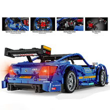 New Hot 1989Pcs 1:8 MOC 2.4G DIY Assembly Sports Car Building Block Construction Kit With Remote Control APP Modes
