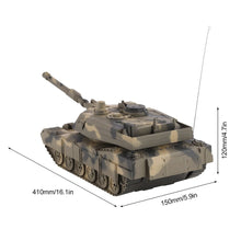 1:14 4CH Simulation RC Military Tank Turret Rotation Light & Music Remote Control Model Long Distance Control Kids Toy Gift