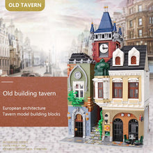 City Street Building Toys The Legoing MOC Old Town Pub Set Assembly Model Kids Christmas Toys Gifts Building Blocks Bricks Kits