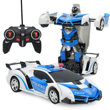 Rc Transformer 2 in 1 RC Car Driving Sports Cars drive Transformation Robots Models Remote Control Car RC Fighting Toy Gift