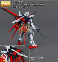 Japaness BANDAI Original Gundam MG 1/100 Model Aile Strike SEED DESTINY Mobile Suit Kids Toys With Holder