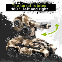 2020 NEW RC tank 2.4G 4WD can fire water bombs RC tank drift horizontal movement 360 ° rotating rc boy toys for kids children