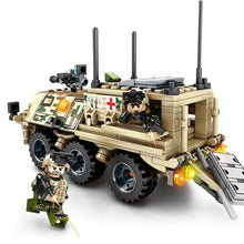 New Armored Ambulance Model Kit Compatible Legoing Children DIY Educational Assembled Military Building Blocks Brick Boy Toy P46