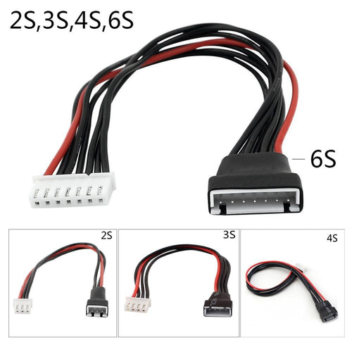 1pcs 2s-6s LiPo Battery Charging Extended Line/Wire/Connector 22AWG 220mm JST-XH Balancer Silicone Cable 2S 3S 4S 5S 6S