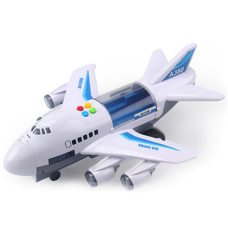 Music Story Simulation Track Inertia Children's Toy Aircraft Large Size Passenger Plane Kids Airliner Toy Car Free Gift Map