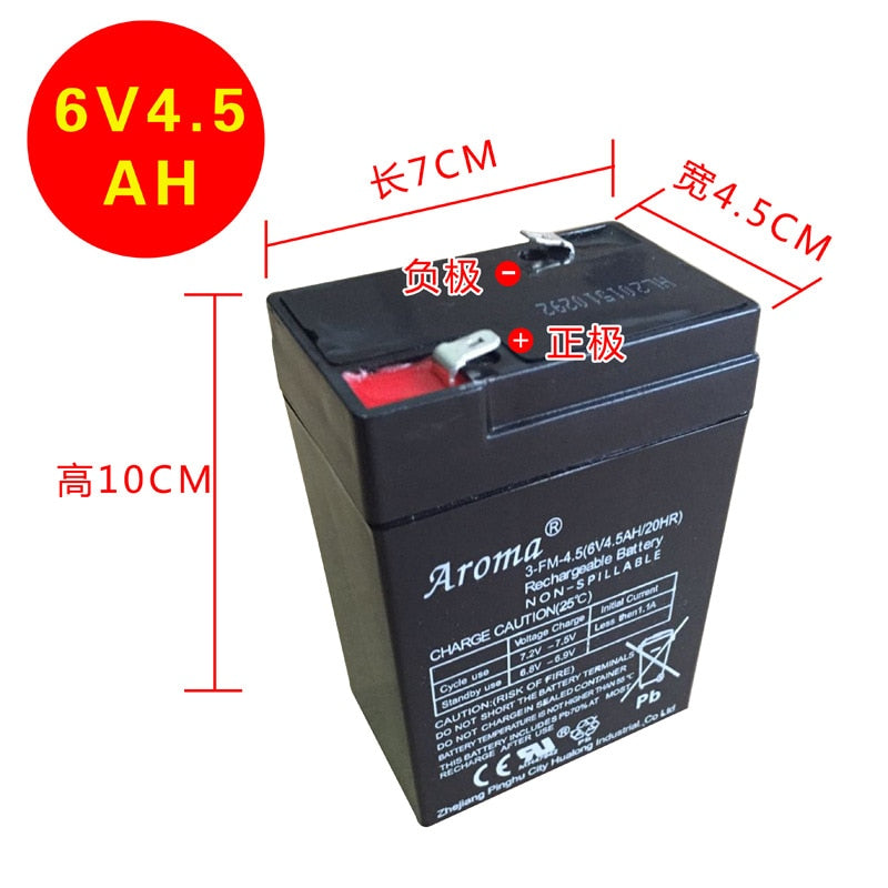 3-fm-4. 5 (6v4. 5ah20hr) CHILDREN'S Toy Car Electric Car Motorcycle Battery