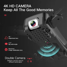 Drone camera 4k HD WiFi Quadcopter optical flow hover height keep dual camera RC helicopter flight 20 minutes drone with camera