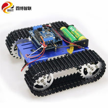 SZDOIT ESPduino Wifi Control T101 Metal Crawler RC Robot Tank Chassis Kit 33GB-520 DC Motor DIY For Arduino Education Toy
