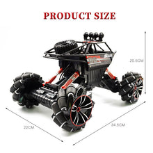 1:12 2.4G RC Car with Mecanum Wheel High Speed 4WD Drift Climbing Remote Control Stunt Car Deformation Off-Road Vehicle Toy