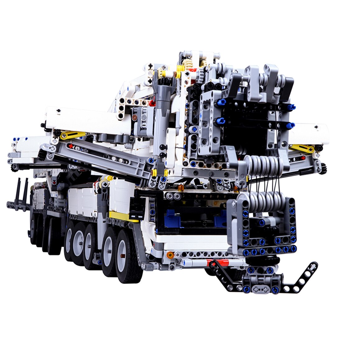 7692pcs MOC High Level Small Particles Assembly Model Building Block Crane Gift Kit with RC Motor with Motor and Remote Control
