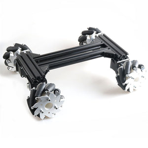 100mm Mecanum Omni Wheel High Power Metal RC Robot Tank Chassis Kit + Wireless Controller 4pcs 42-Stepper Motor DIY For Arduino