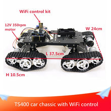 With WiFi/PS2 Hnadle Control Kit TS400 4WD Robot Tank Chassis Kit UNO Board+Motor Driver Board+12V DC Motor DIY RC Toy