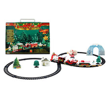 Wodden Lights And Sounds Christmas Train Set Railway Tracks Toys Xmas Train Gift for Kids toys Juguetes brinquedos игрушки New