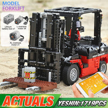 Yeshin Technic Motor Car Toys The Legoing 3681 Forklift Mk II Set Assembly Kits Toys Kids Christmas Gifts Building Blocks Bricks