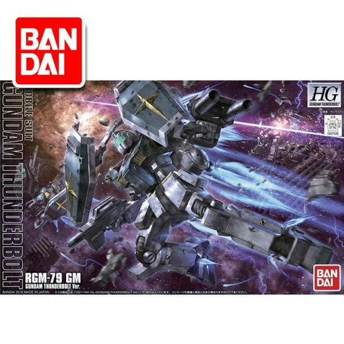 Japaness Gundam Model HG 1/144 HGUC RGM-79 GM THUNDERBOLT Mobile Suit Kids Toys BANDAI