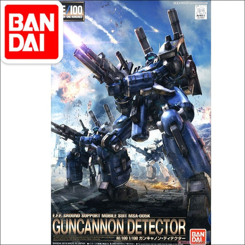 Japaness Bandai Original RE 1/100 Gundam MSA-005K GUNCANNON DETECTOR Unchained Mobile Suit Kids Toys BANDAI