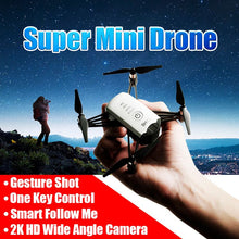 RC Quadcopter Aircraft 2K 4CH Wifi One Key Control Optical Flow Positioning Mode Smart Follow Me Gesture Shot RC Drone Camera