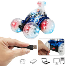 Remote Control Car Toys Off-road Vehicle 360 Degree Tumbling Stunt Car With Colorful Light Toys For Children